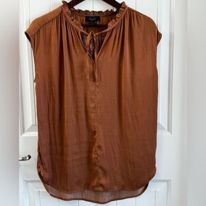 Rachel Roy Women's Brown Sleeveless Top